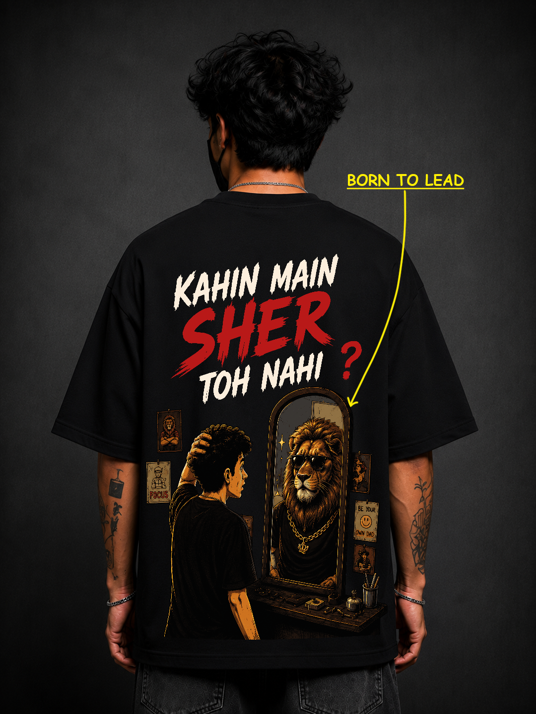 Har Kutte ka Din aata hai Oversized Tee