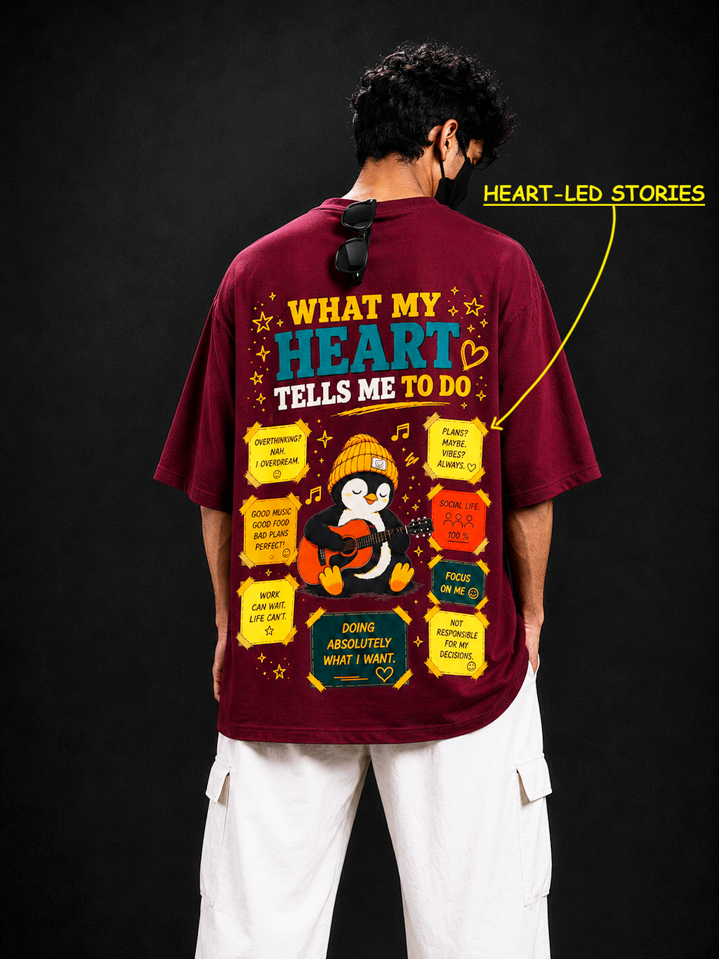 Do what your Heart tells Oversized Tee