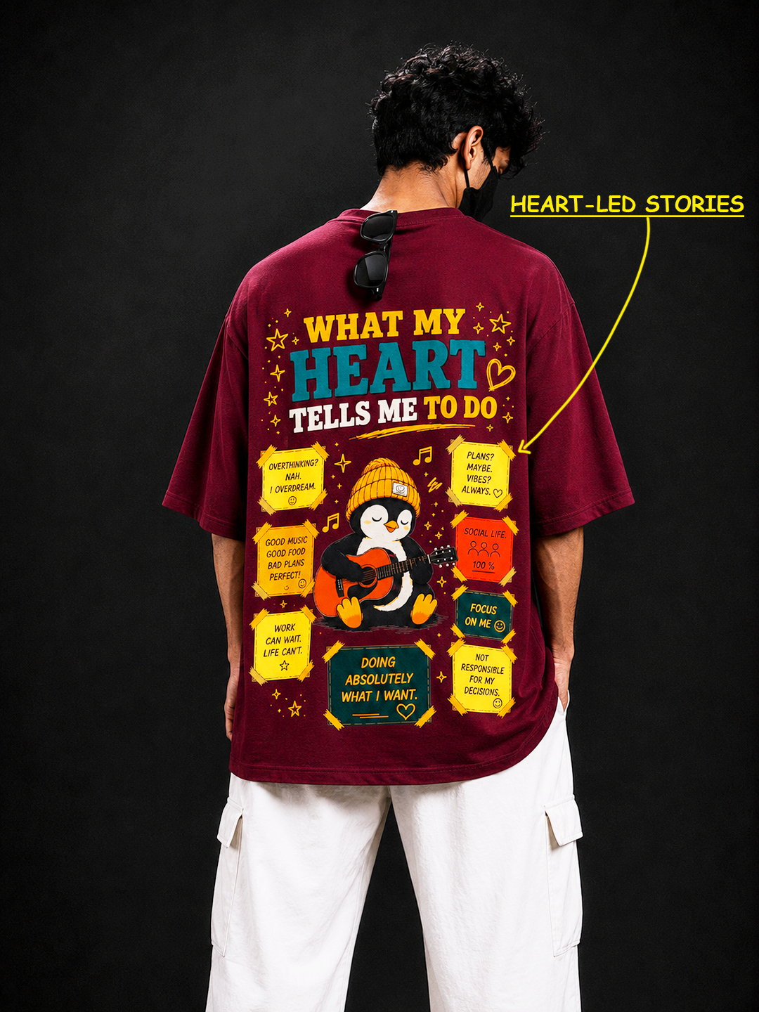 Do what your Heart tells Oversized Tee