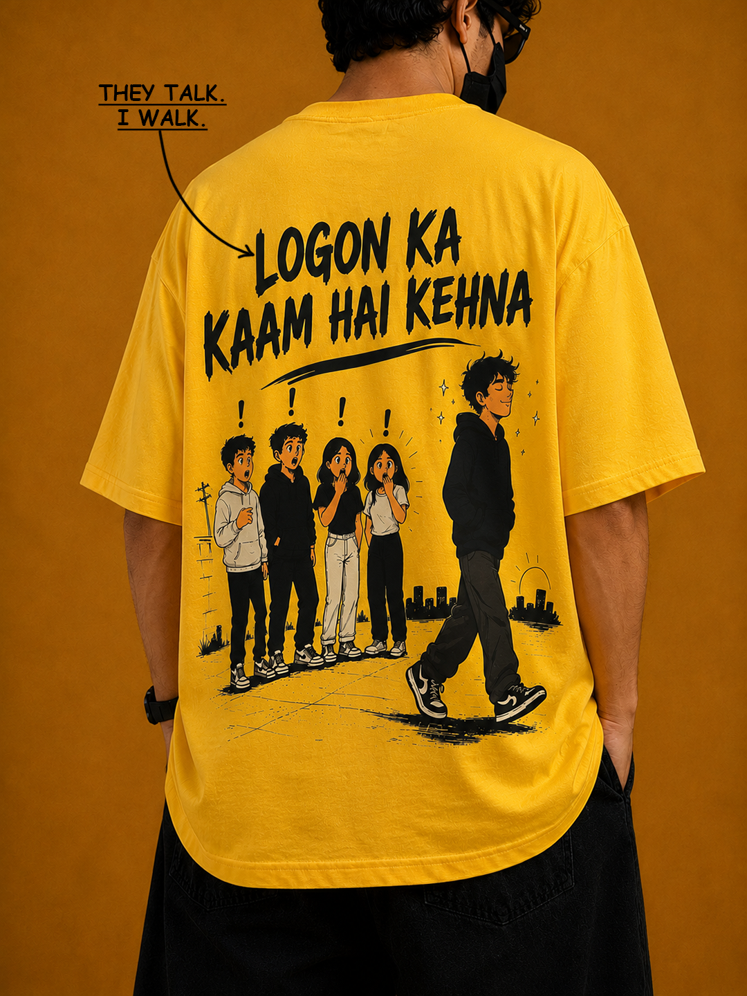 Kuch to log kahenge Oversized Tee