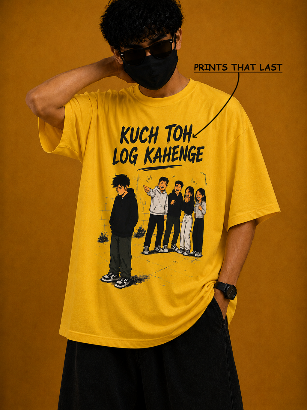 Kuch to log kahenge Oversized Tee