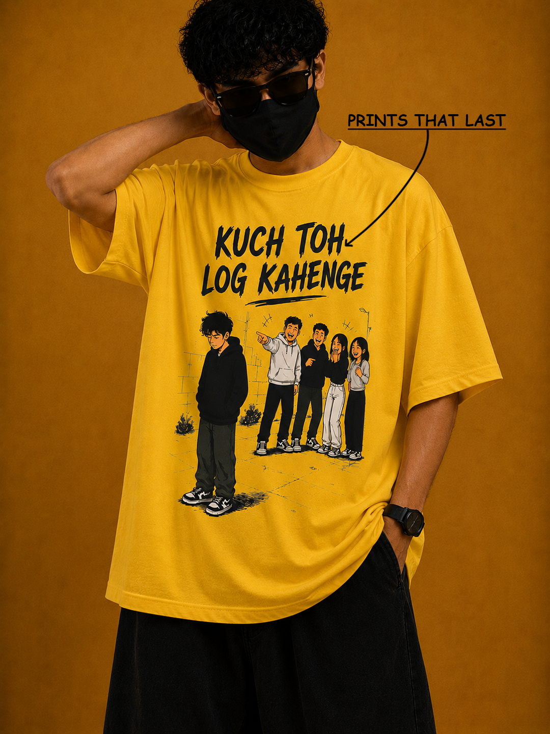 Kuch to log kahenge Oversized Tee