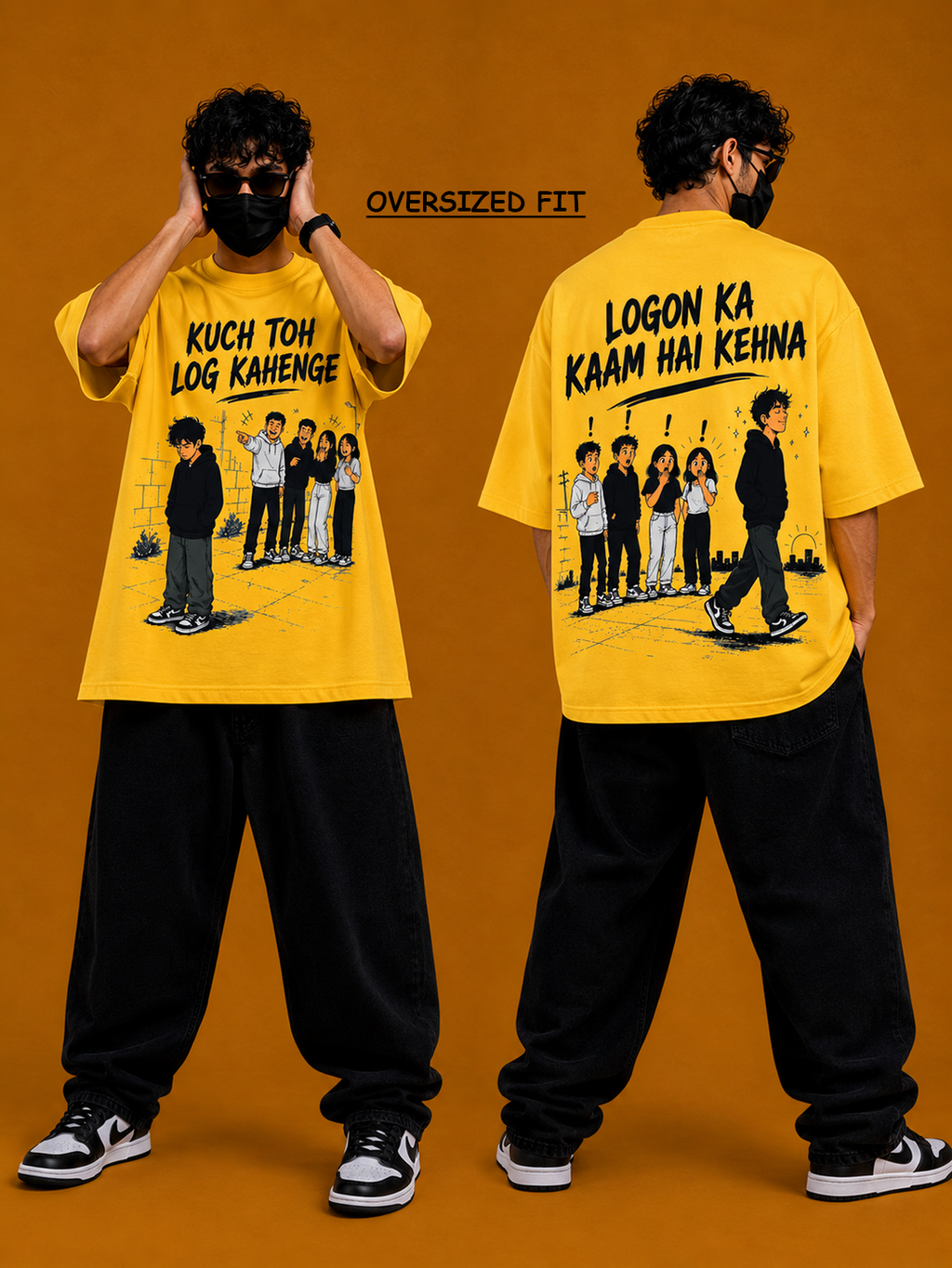 Kuch to log kahenge Oversized Tee