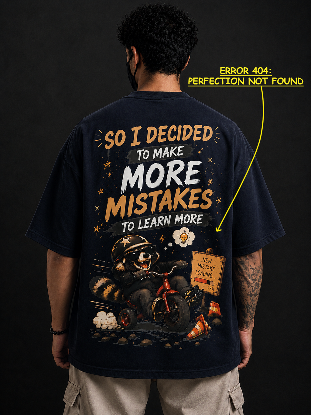 Mistakes Oversized Tee